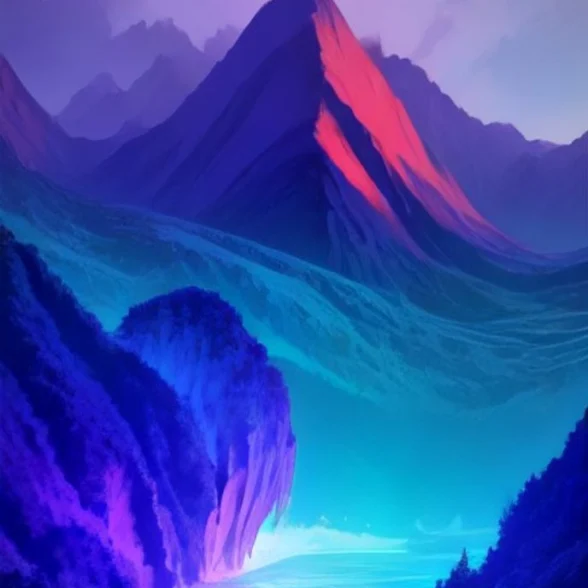 Glitch Fjord by Solberg Signal, printed on the front of the tee