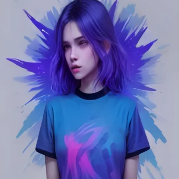 Static Aurora by Solberg Signal, printed on the front of the tee