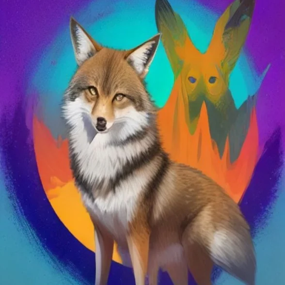 Coyote Moon by Solano Mesa, printed on the front of the tee