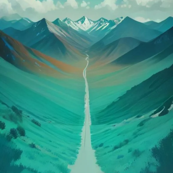 Turquoise Trail by Solano Mesa, printed on the front of the tee
