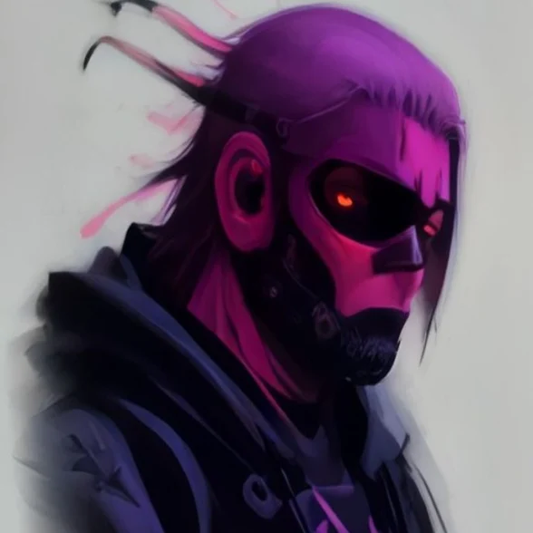 Neon Ronin by Vance Circuit, printed on the front of the tee