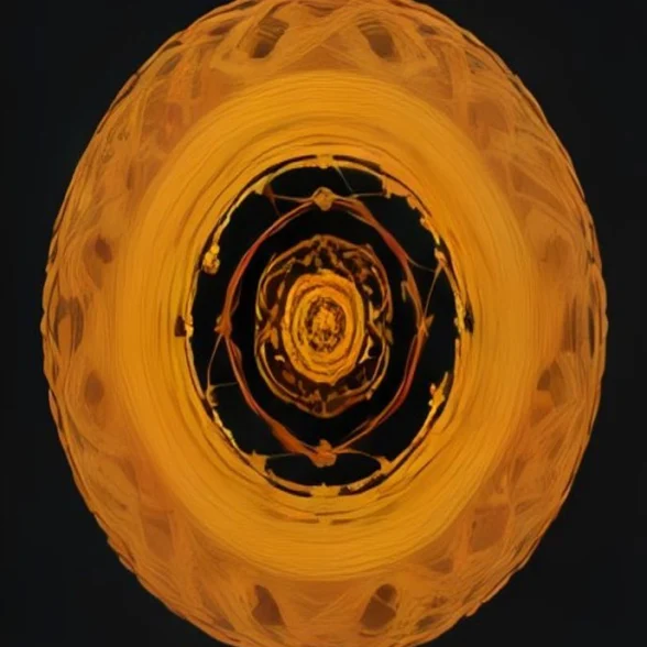 Marigold Weave by Ochoa & Flor, printed on the front of the tee