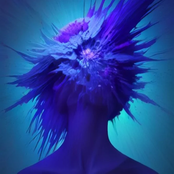 Fracture Bloom by Nova Ridley Studio, printed on the front of the tee