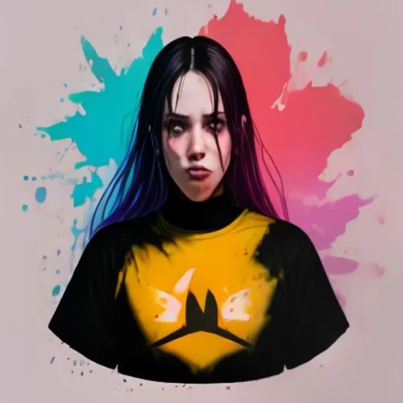 Split Signal by Nova Ridley Studio, printed on the front of the tee