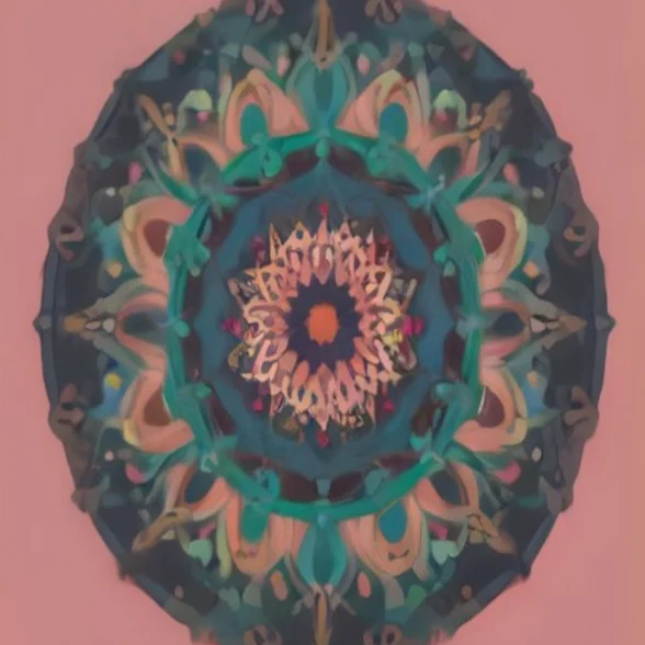 Mandala Grid by Chandra Geometric, printed on the front of the tee