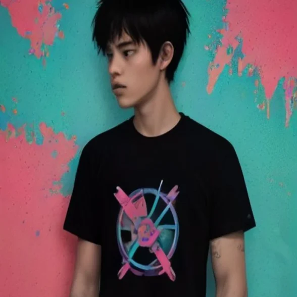 Southside Static by Curb & Clarke, printed on the front of the tee