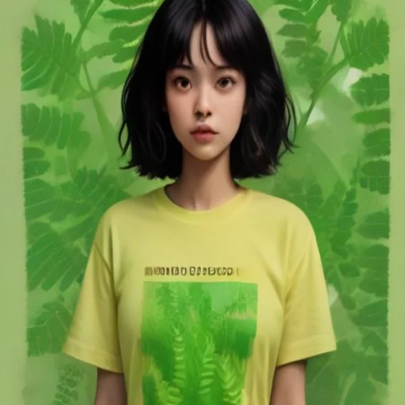 Fern & Honey by Hendricks Field & Fern, printed on the front of the tee